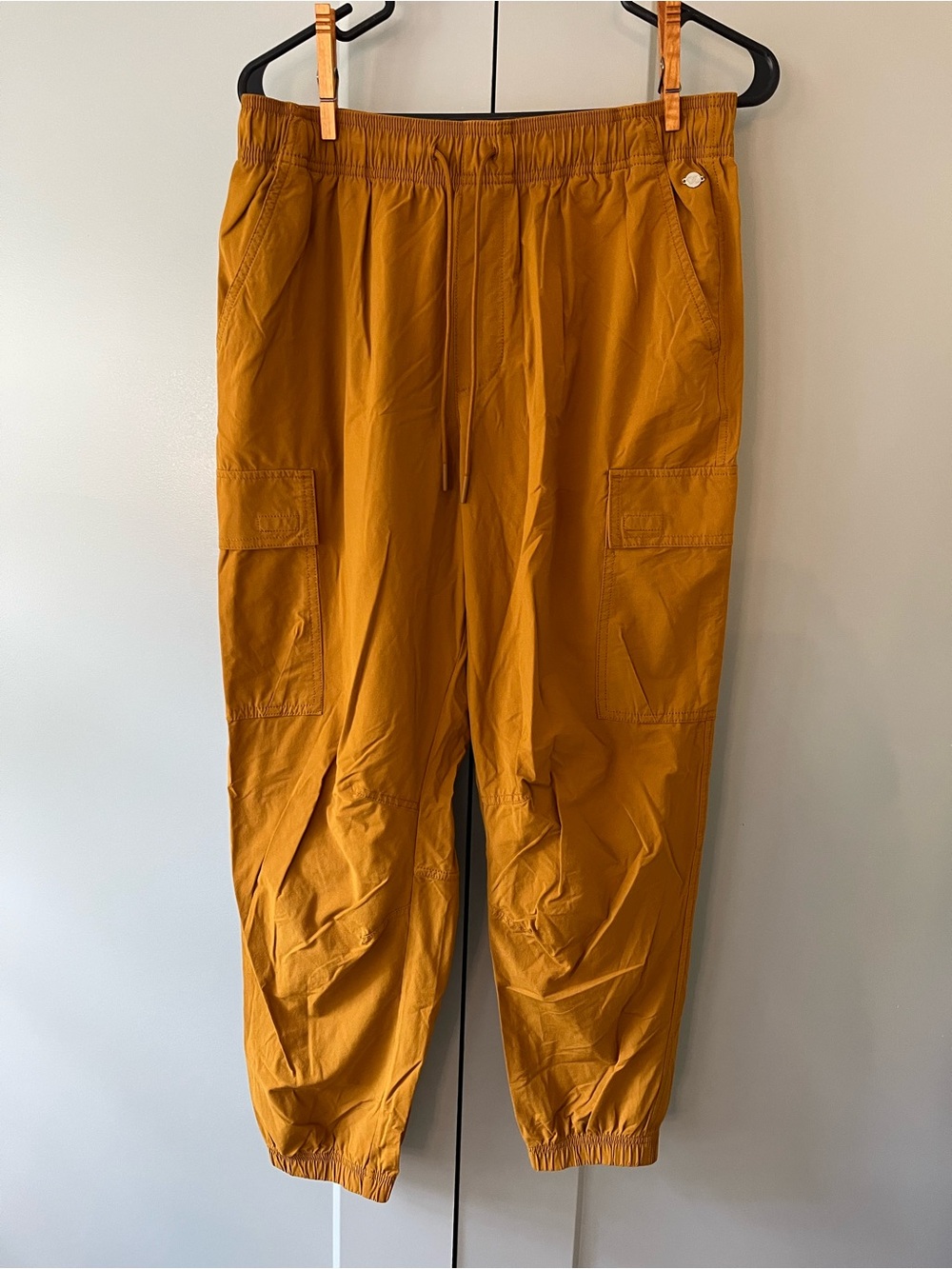 Women’s Orange Cargo Jogger Pants - Calia